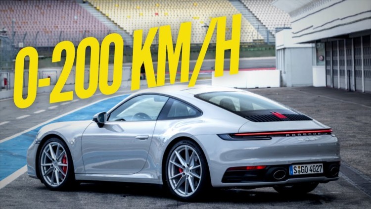 На видео показали, как новый Porsche 911 набирает 200 км/ч всего за 10 секунд